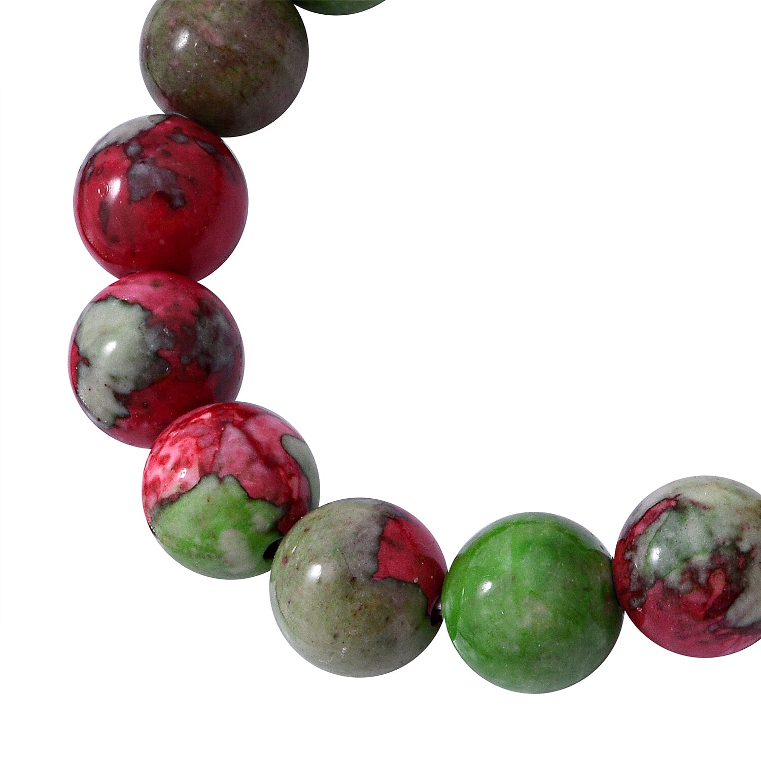 Multi Colour Agate Beads Bracelet (Size 7)Stretchable 150.00 Ct.