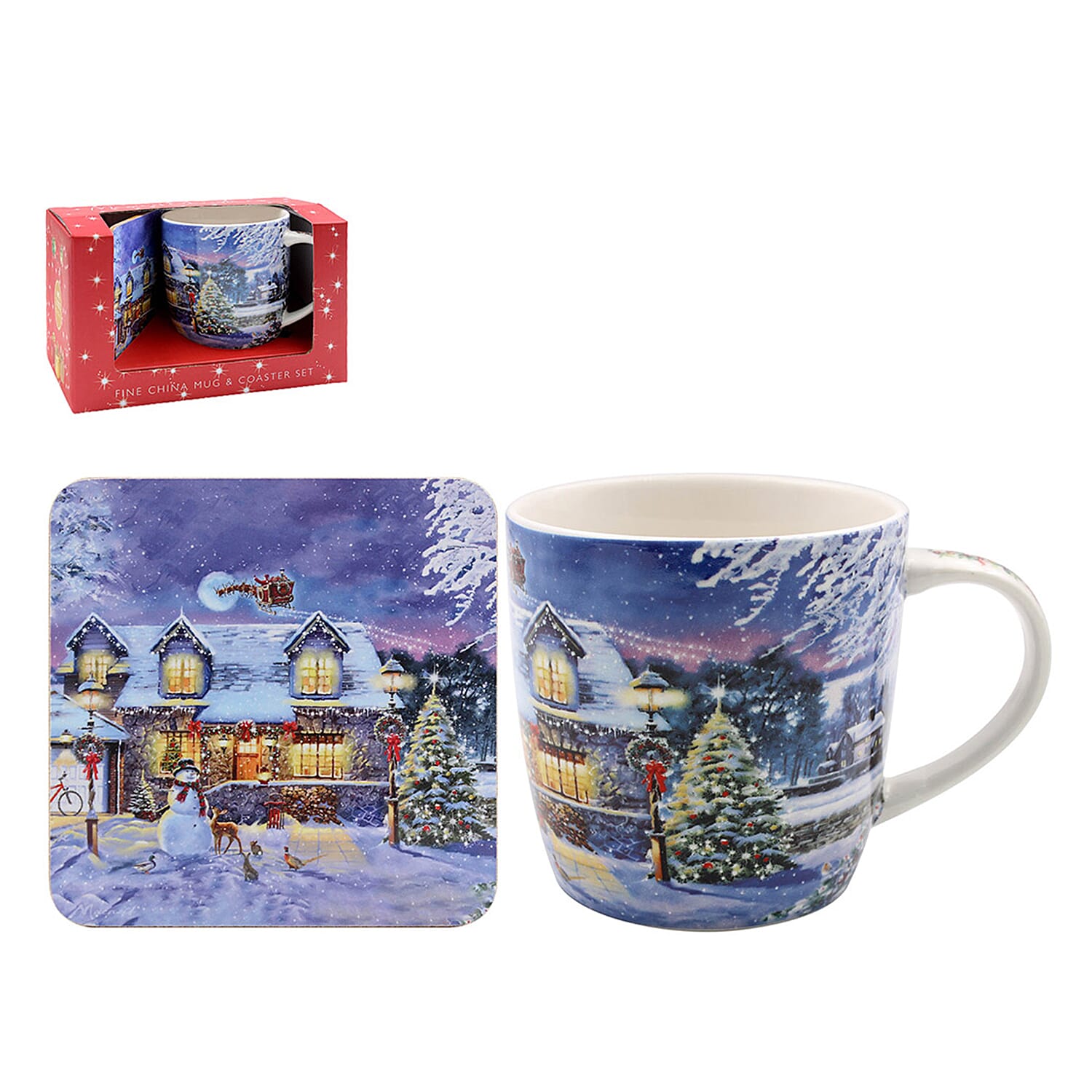 The Leonardo Collection Magic of Christmas Mug Coaster Multi