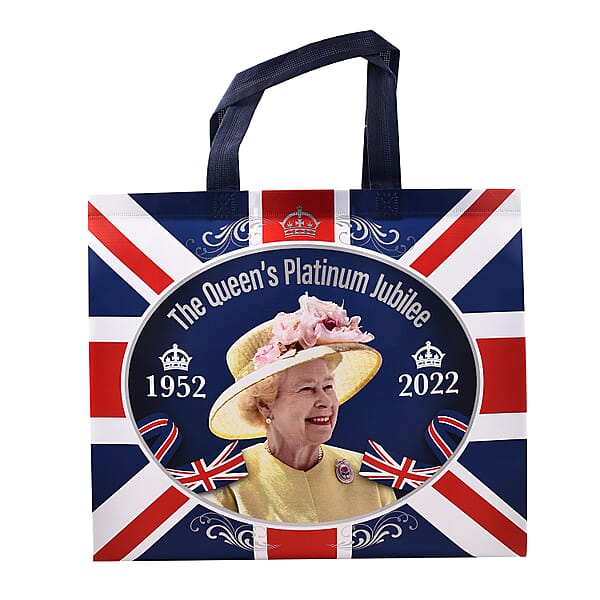Set Of 4 Queens Jubilee Shopping Bags (Size 41x35x15 Cm) 7019241