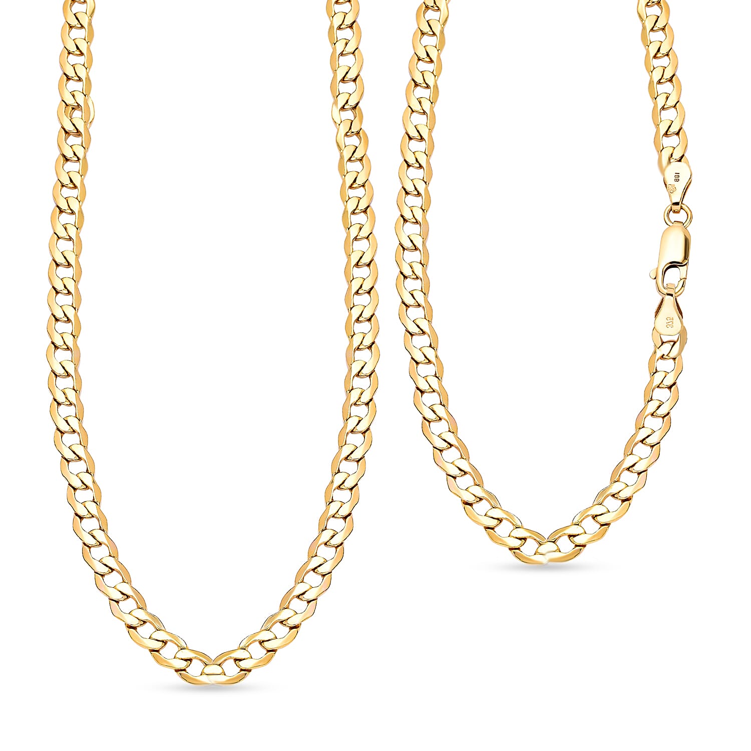 Hatton Garden Close Out - 9K Yellow Gold Curb Necklace (Size - 20), Gold Wt. 6.60 Gms