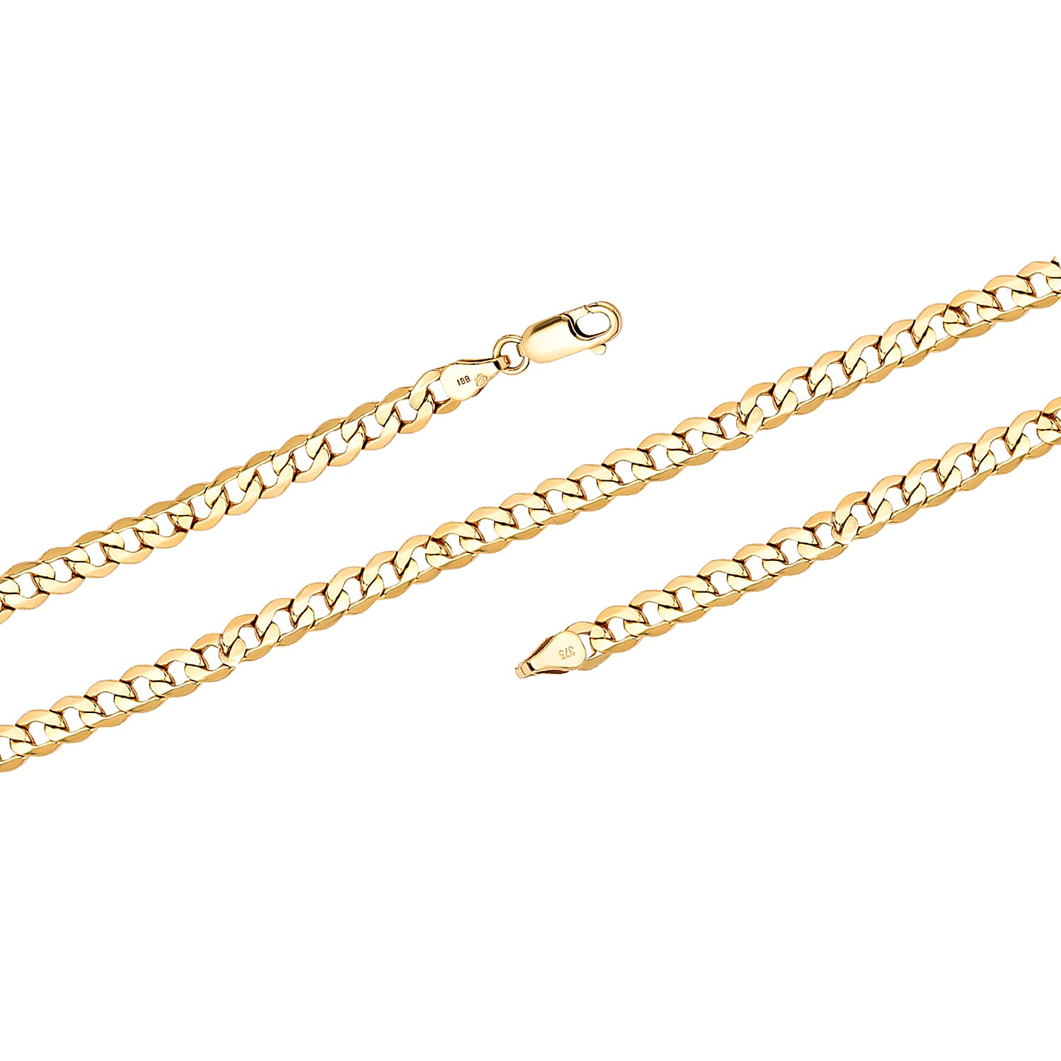 Hatton Garden Close Out - 9K Yellow Gold Curb Necklace (Size - 20), Gold Wt. 6.60 Gms