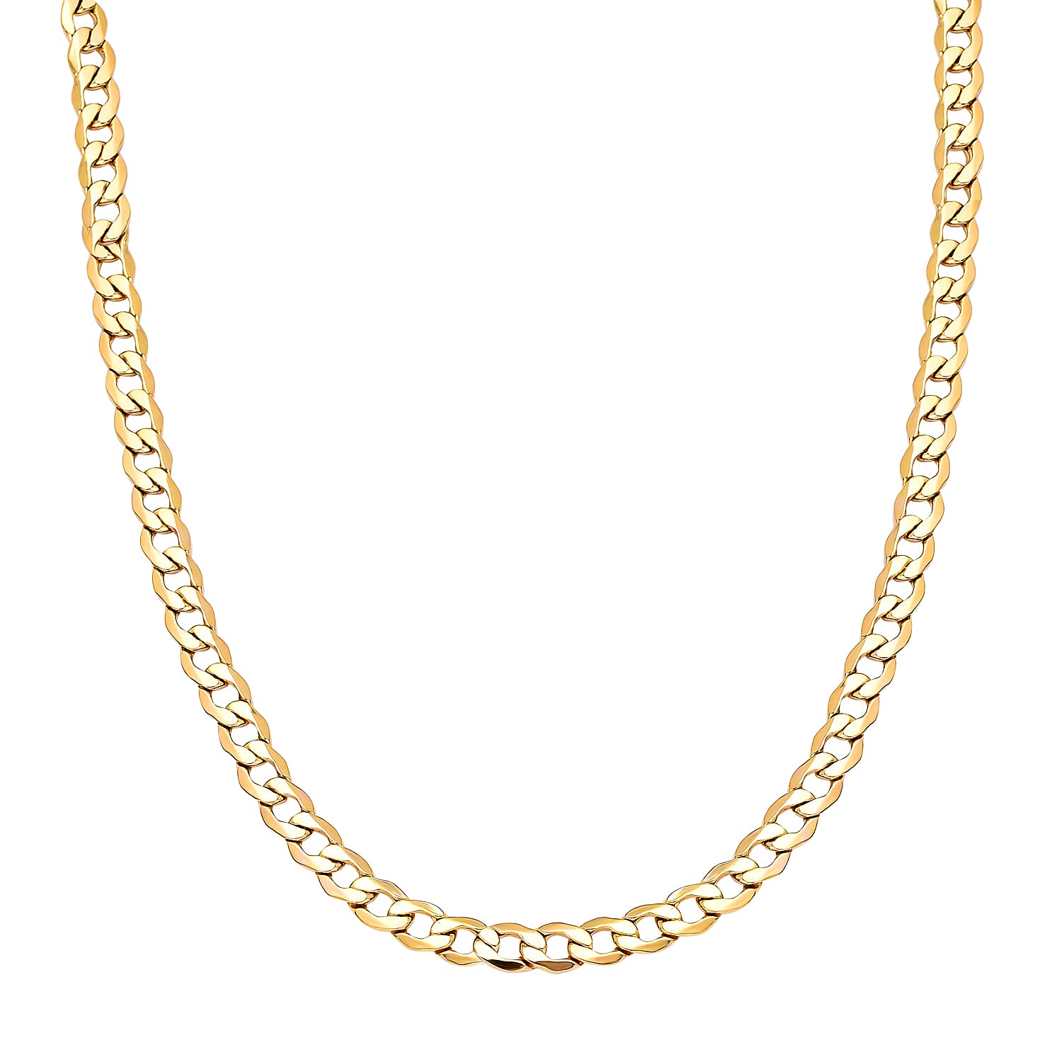 Hatton Garden Close Out - 9K Yellow Gold Curb Necklace (Size - 20), Gold Wt. 6.60 Gms