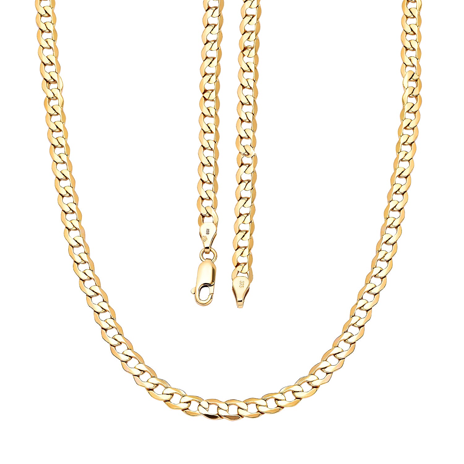 Hatton Garden Close Out - 9K Yellow Gold Curb Necklace (Size - 20), Gold Wt. 6.60 Gms