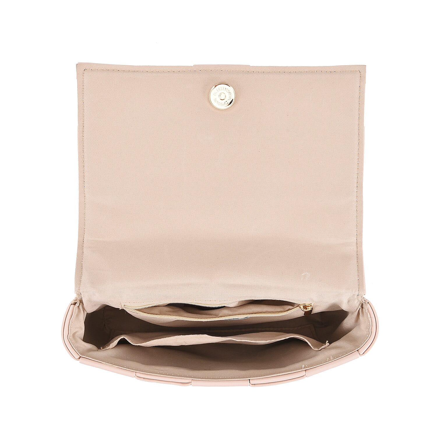 Geometrical Convertible Crossbody Bag with Metal Chain Handle Drop  - Pink