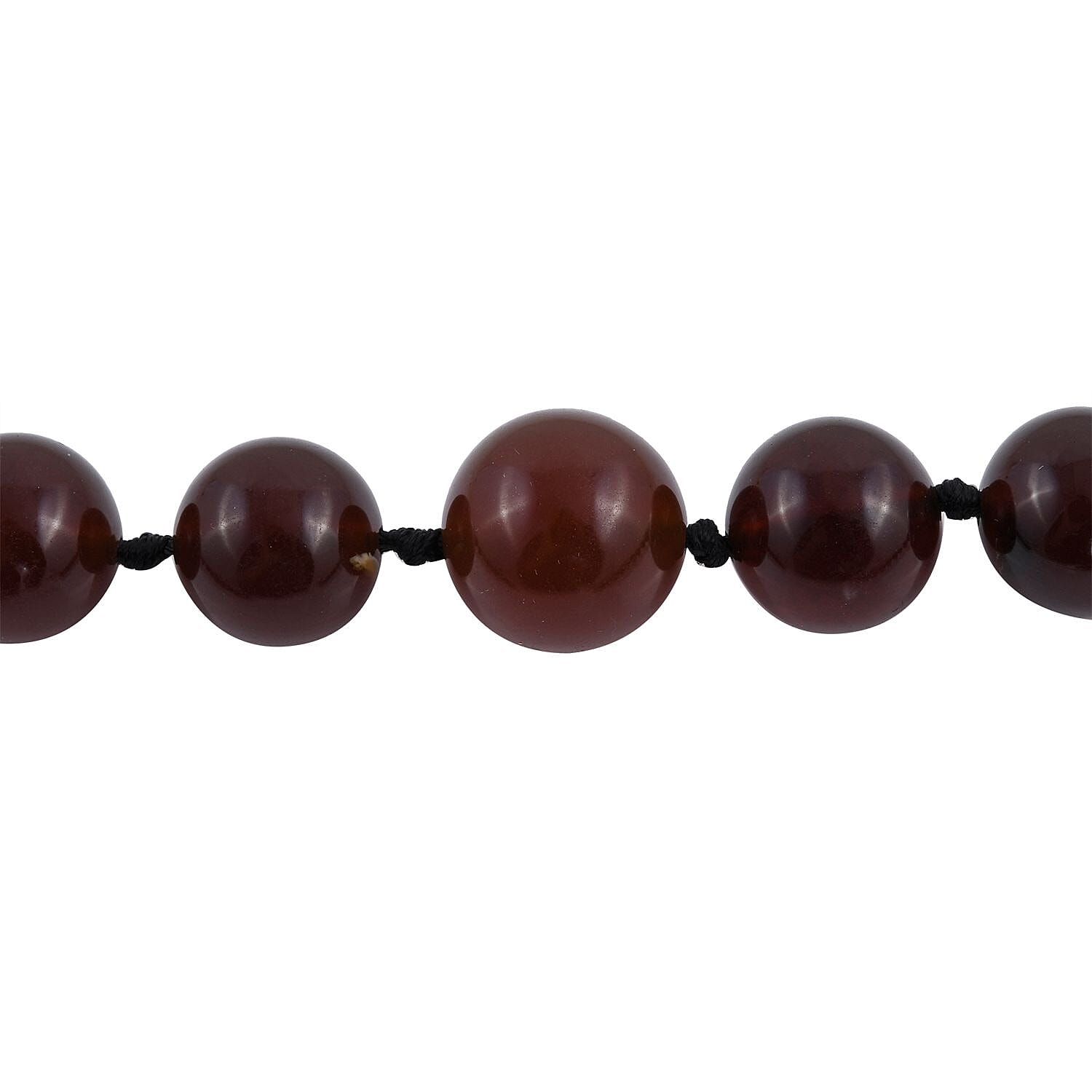 First Time Ever Very Very Rare Blue Mexico Amber Beads Necklace (Size - 20 With 2 Inch Extender) in Sterling Silver