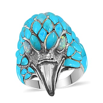 https://tjcuk.sirv.com/Products/70/2/7020981/Santa-Fe-Collection-Turquoise-and-Lab-Created-Opal-Mens-Hawk-Head-Ring_7020981.jpg?w=342&h=342
