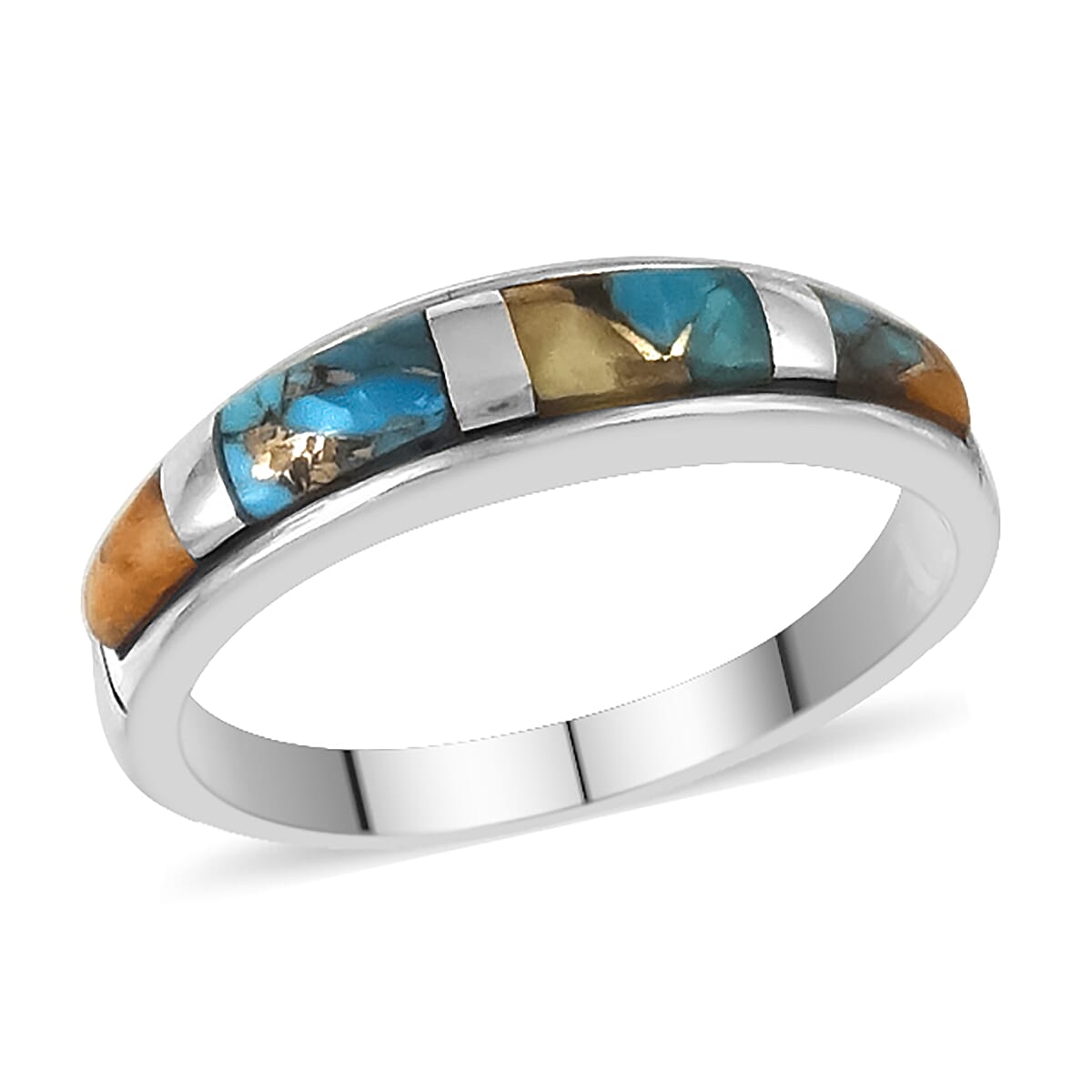 Santa Fe Collection - Spiny Turquoise Ring in Sterling Silver