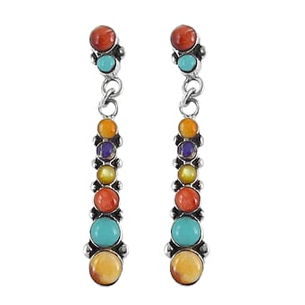 https://tjcuk.sirv.com/Products/70/2/7021118/Santa-Fe-Collection-Multi-Gemstones-Dangling-Earrings-(With-Push-Back)_7021118.jpg?w=342&h=342