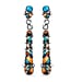 Santa Fe Collection 3.25 Ct. Turquoise Dangling Earrings in Sterling Silver