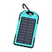 Homesmart Solar Panel 5000mah Power Bank with USB Cable - Teal & Black