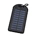 Homesmart Solar Panel 5000mah Power Bank with USB Cable - Teal & Black