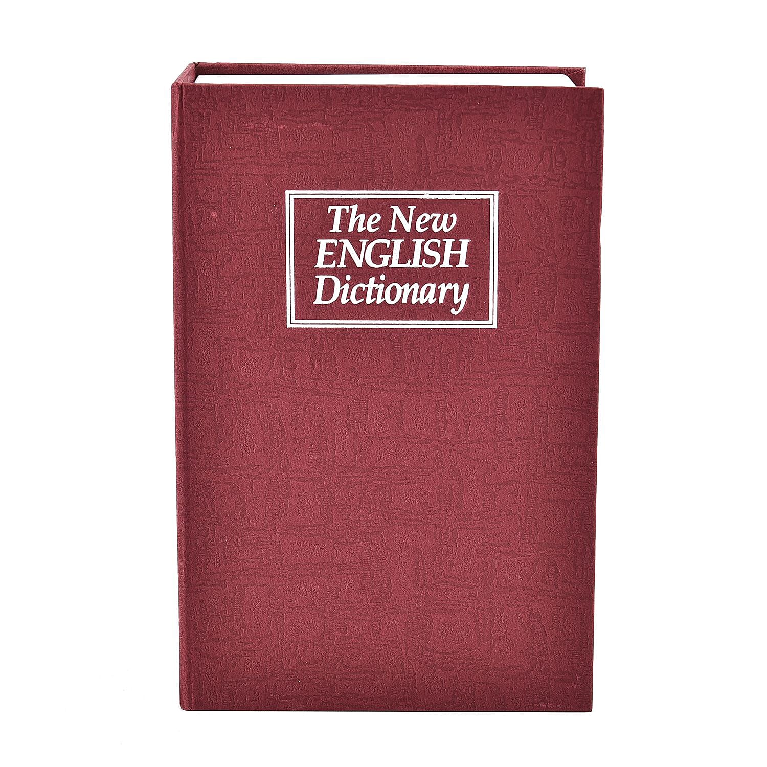 Small Dictionary Diversion Secret Hidden Book Safe with Key Lock (Size 18x11x5 Cm) - Red