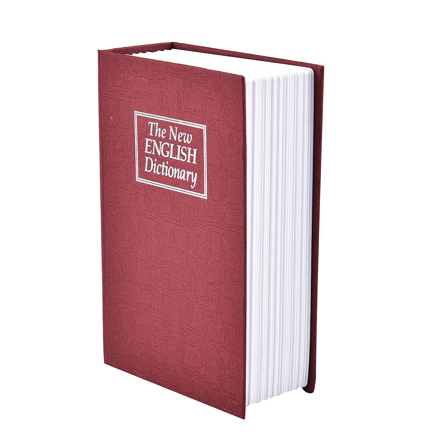 Small Dictionary Diversion Secret Hidden Book Safe with Key Lock (Size 18x11x5 Cm) - Red