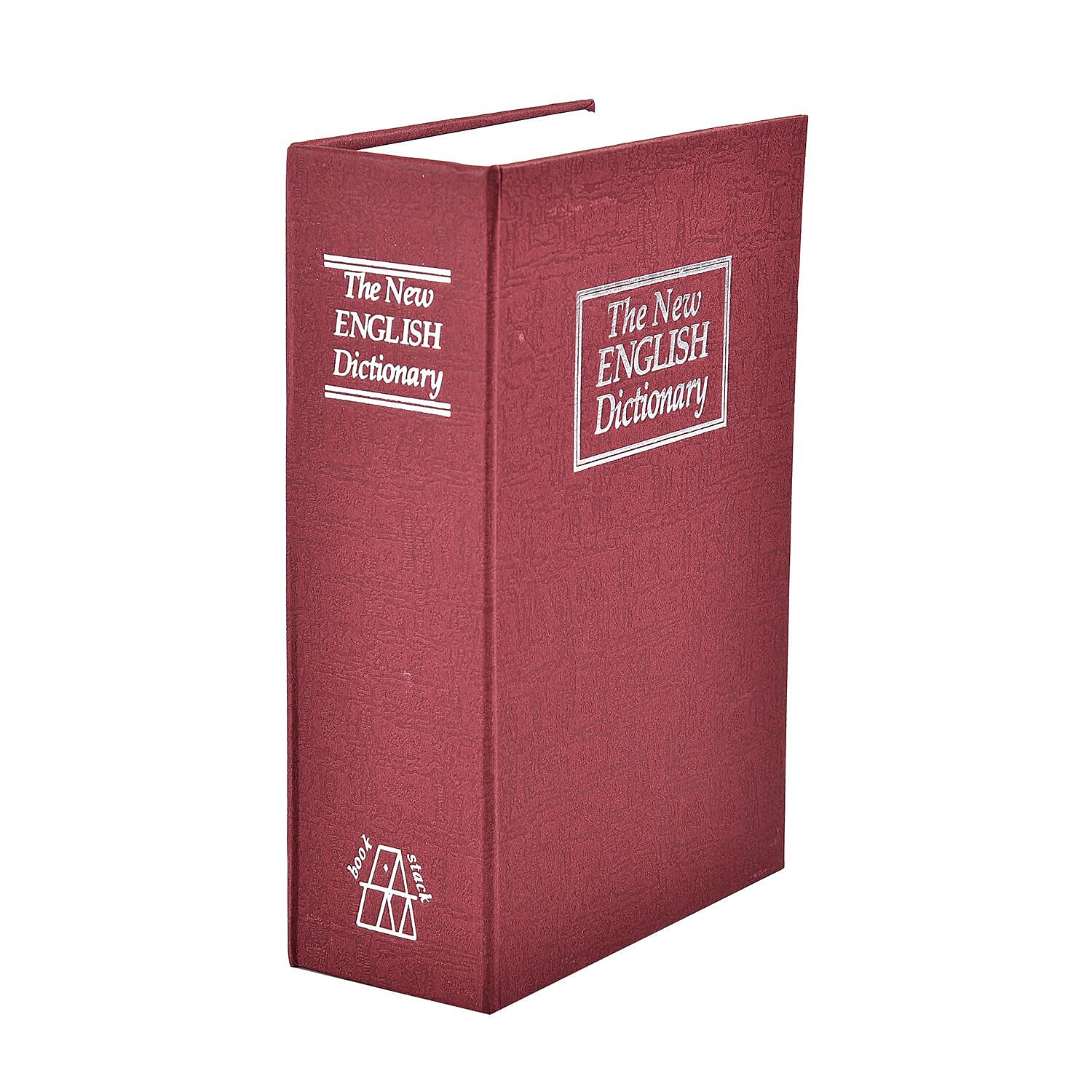 Small Dictionary Diversion Secret Hidden Book Safe with Key Lock (Size 18x11x5 Cm) - Red