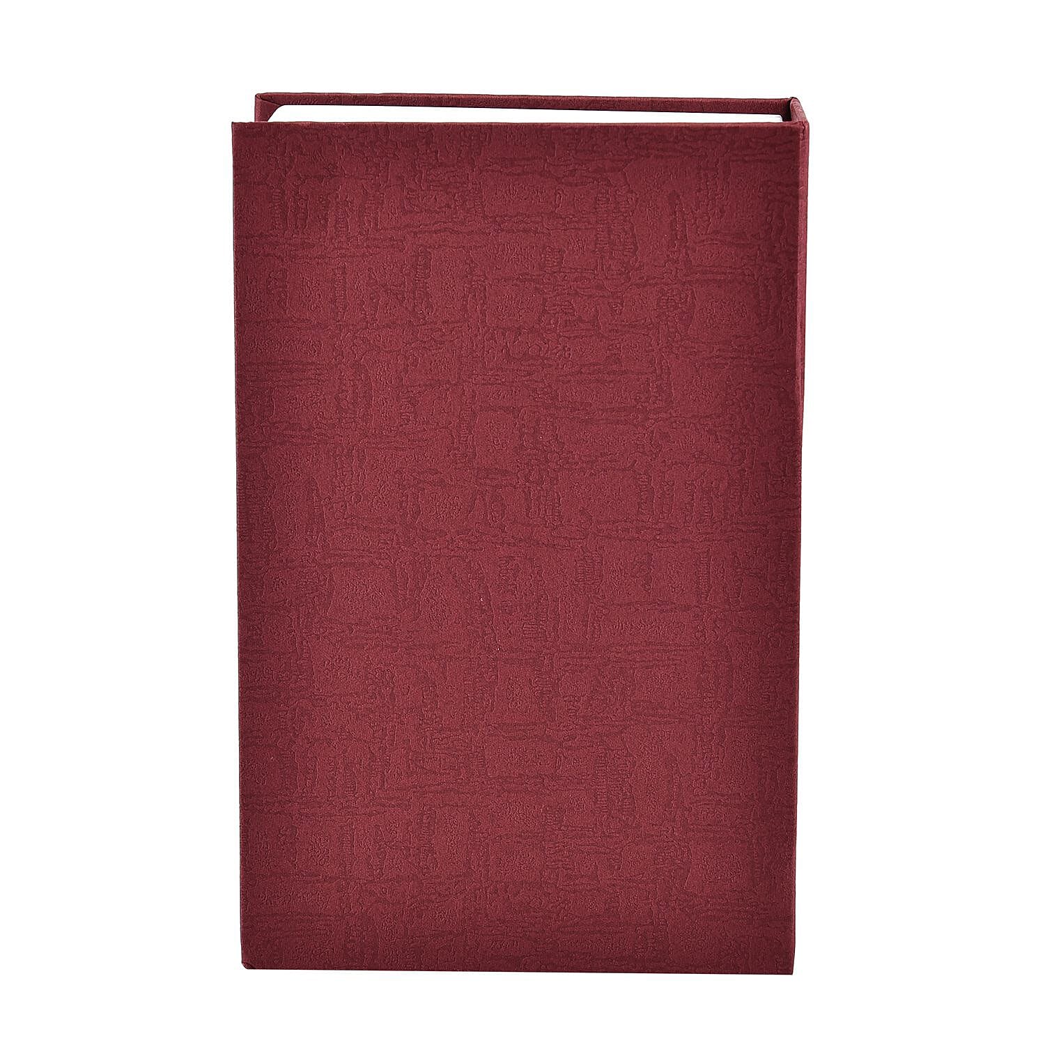 Small Dictionary Diversion Secret Hidden Book Safe with Key Lock (Size 18x11x5 Cm) - Red