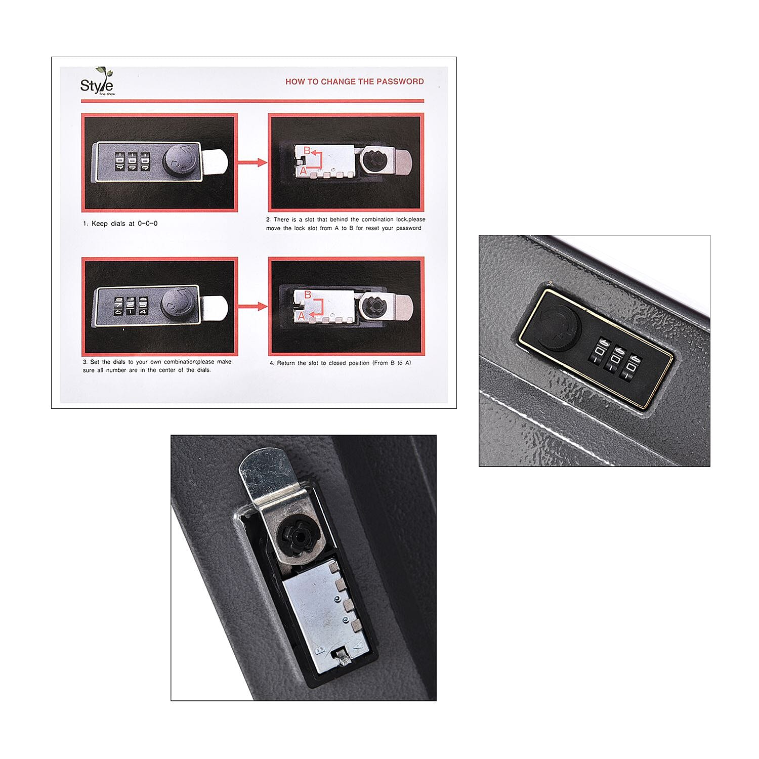 Small Dictionary Diversion Secret Hidden Book Safe with Key Lock (Size 18x11x5 Cm) - Red