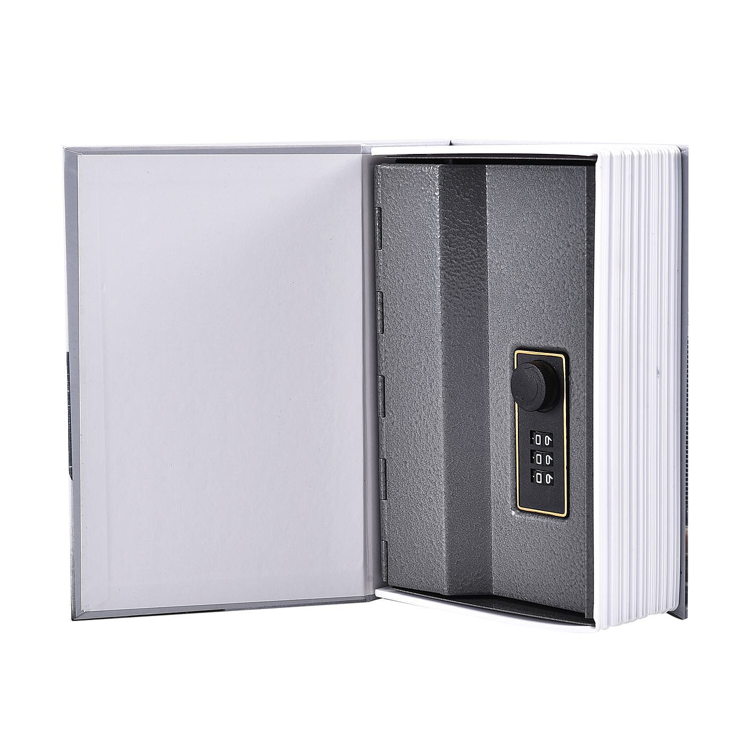 Marilyn Monroe Pattern Book Safe with Combination Lock (Size 18x11x5 Cm) - Grey