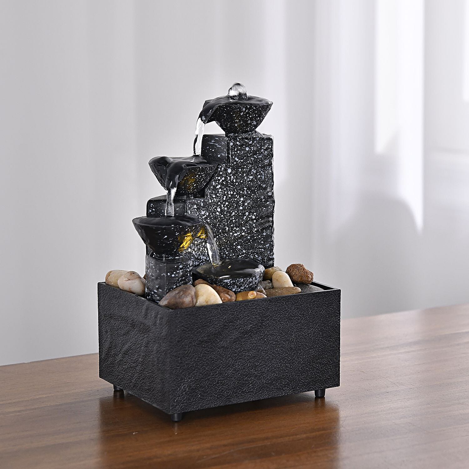 Indoor Fountain (Size 11x17 cm) - Black & Black