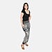Tamsy Polyester Aztec Jean and Pant/Trouser (Size 42x28 in) - Black & Gray