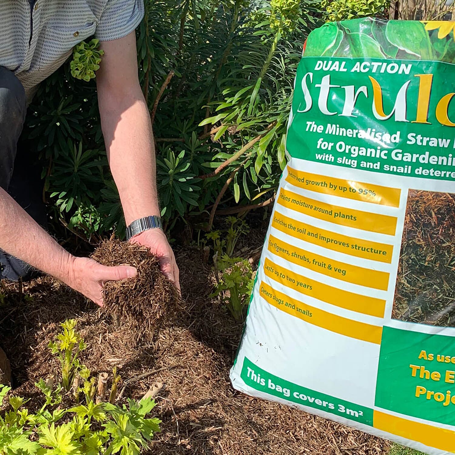 Gardening Direct Strulch Mineralised Straw Garden Mulch 9kg Bag