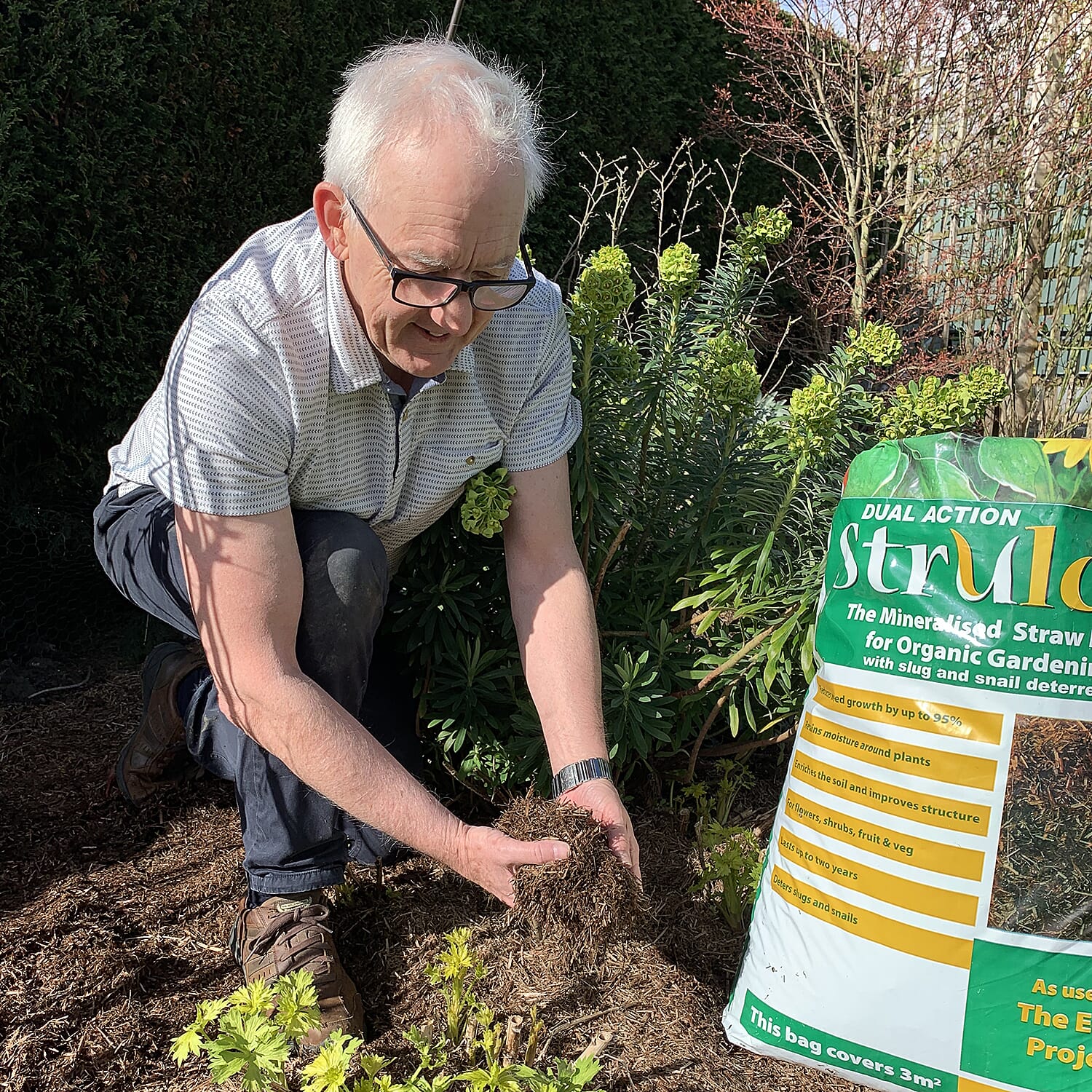 Gardening Direct Strulch Mineralised Straw Garden Mulch 9kg Bag