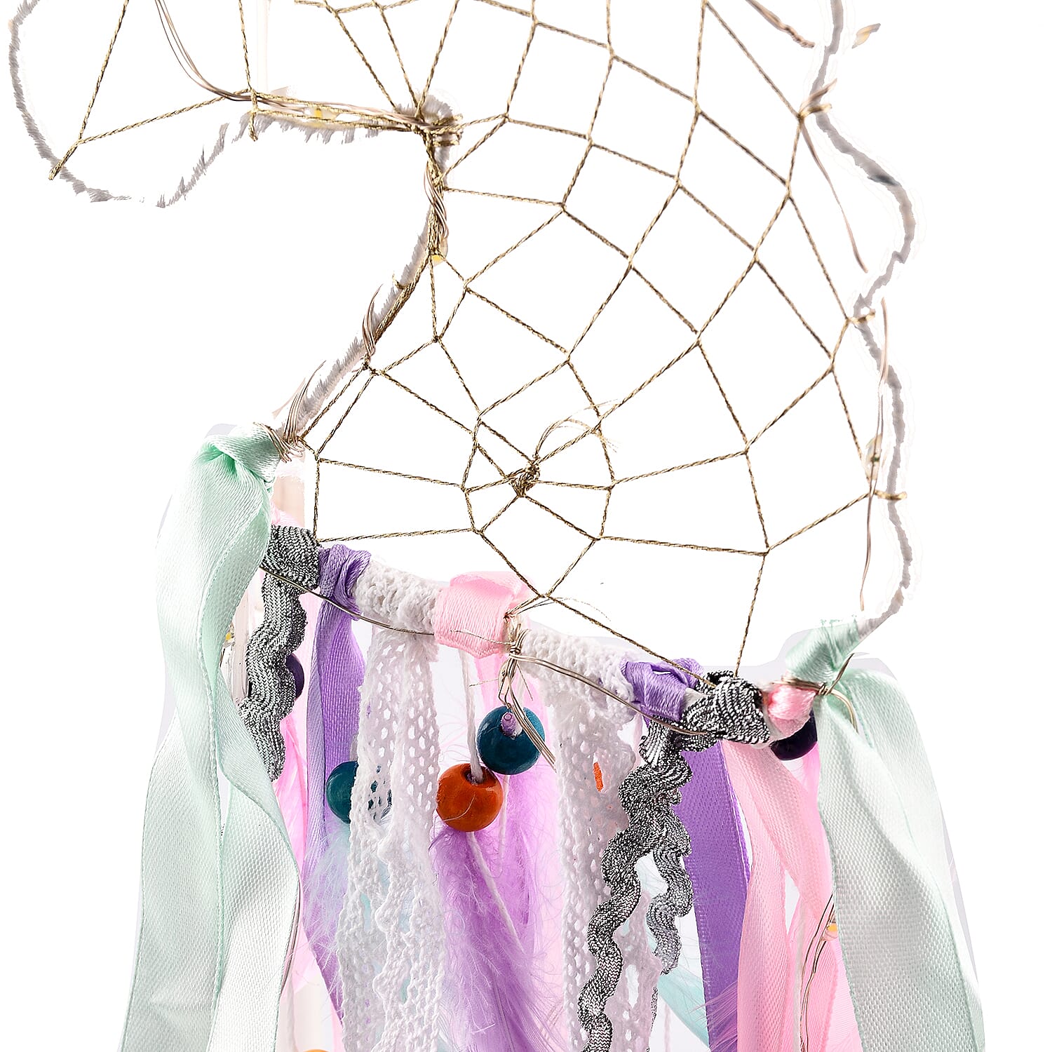 One Time Close Out Deal- Hanging Unicorn Face LED Dream Catcher