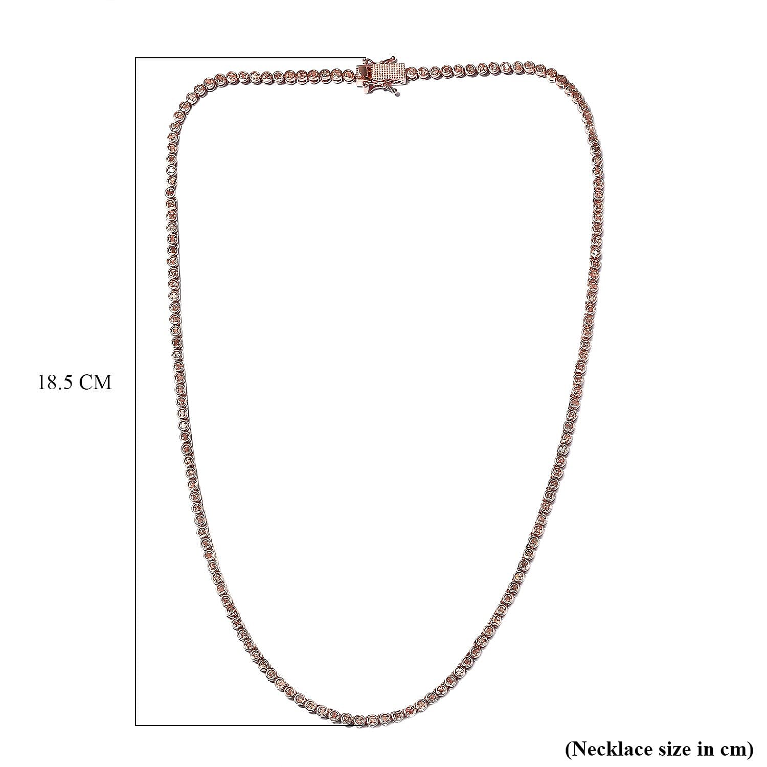 Natural Uncut Pink Diamond Necklace (Size - 20) in 18K Vermeil Rose Gold Overlay Sterling Silver 2.00 Ct, Silver Wt. 22.97 Gms