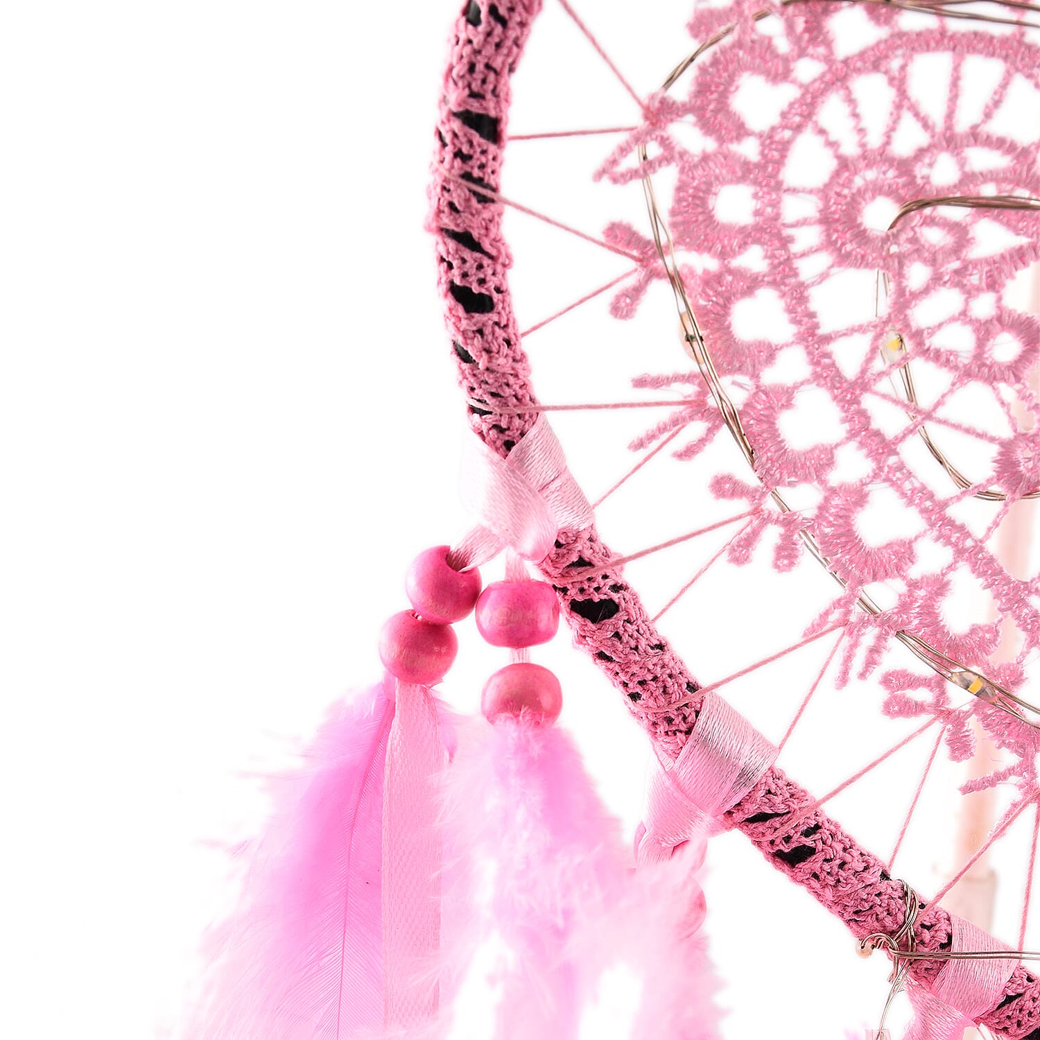 One Time Close Out Deal- Hanging Heart LED Dream Catcher