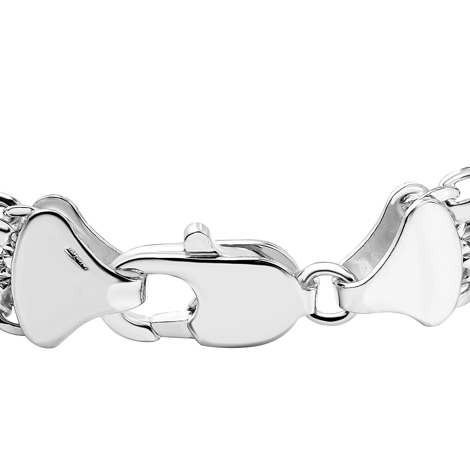 Sterling Silver Bracelet (Size - 7.5) With Lobster Clasp, Silver Wt 8.50 Gms