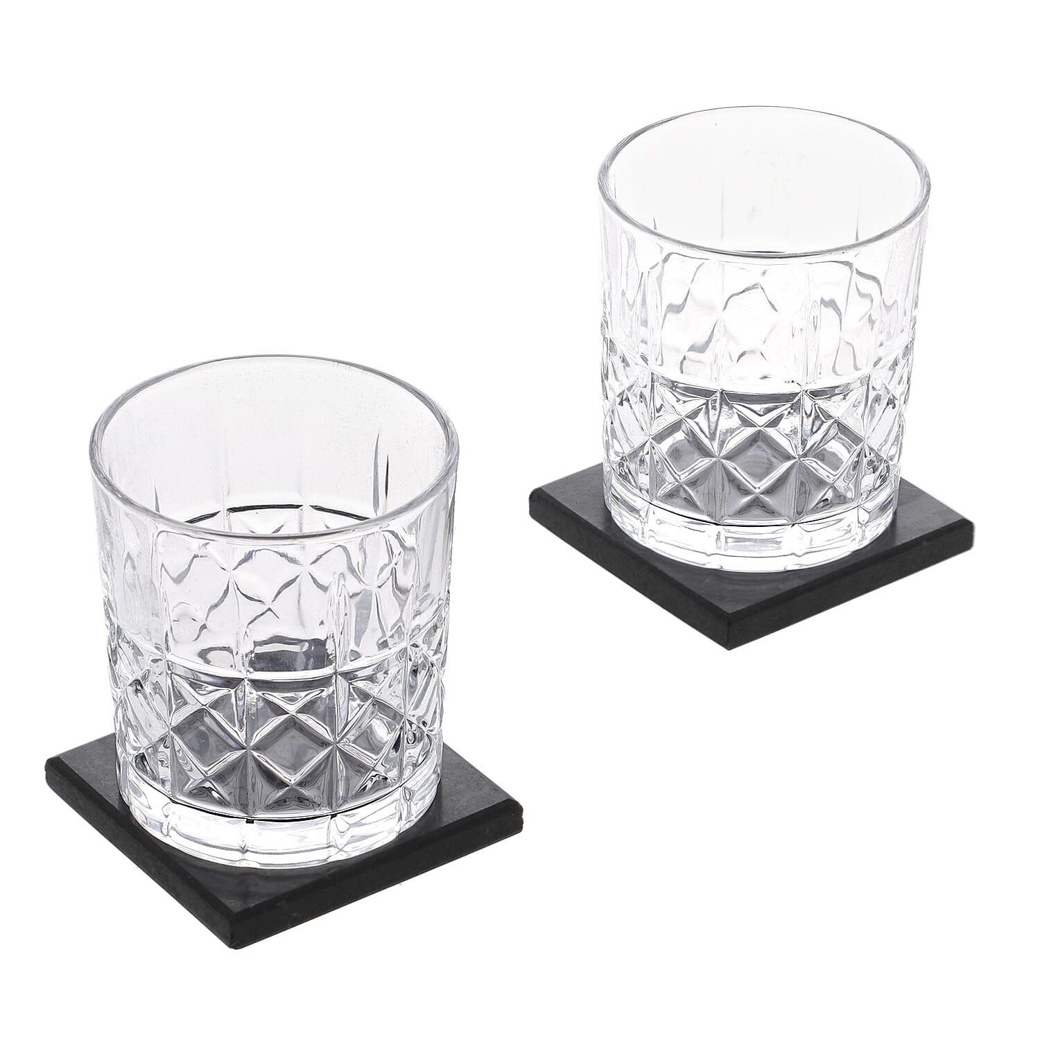 Set of 8 - Whiskey Cooling Gemstones Tree of life Wooden Box (Size 25x16x11 Cm) - Brown