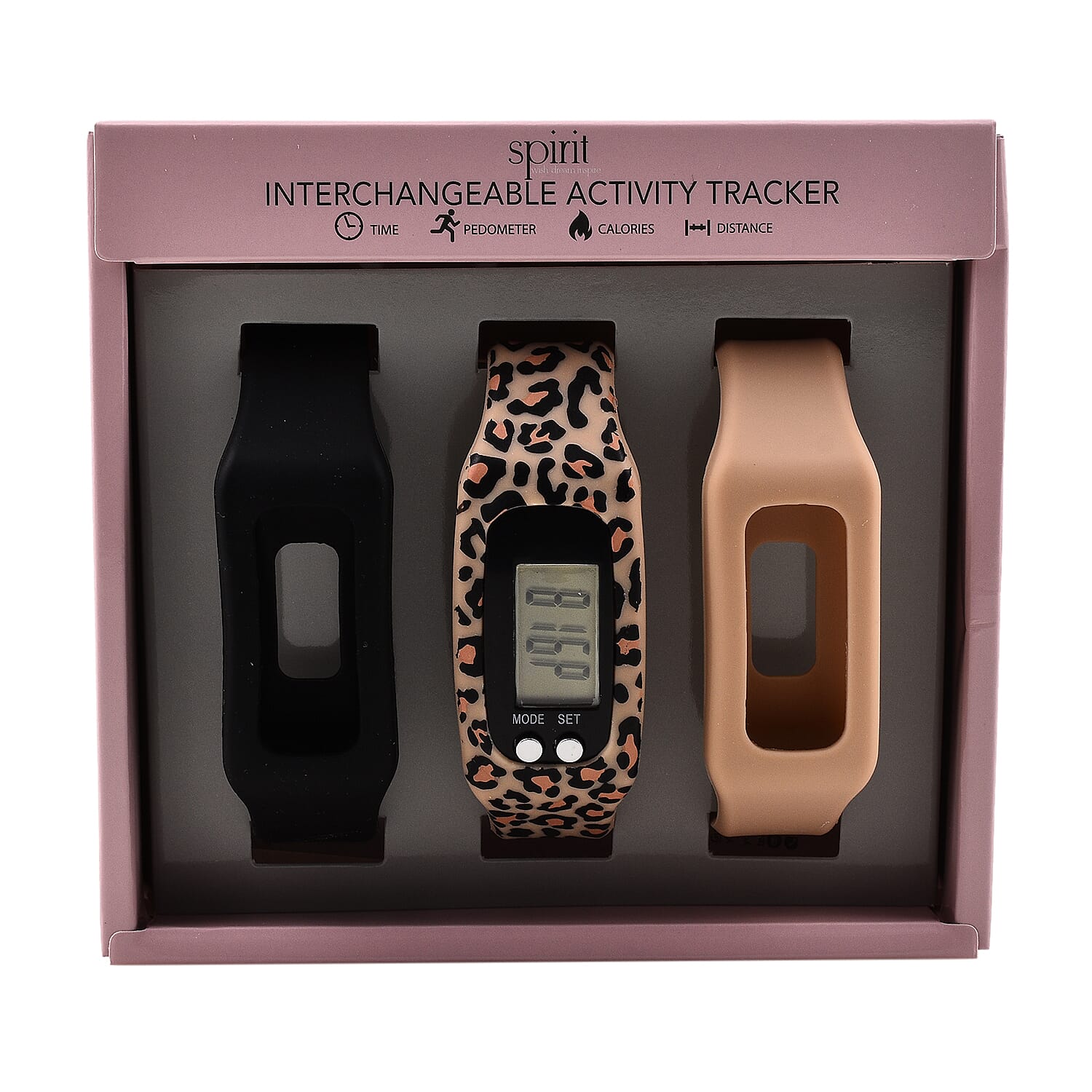 Spirit Ladies Multicoloured Interchangeable Strap Watch - Black