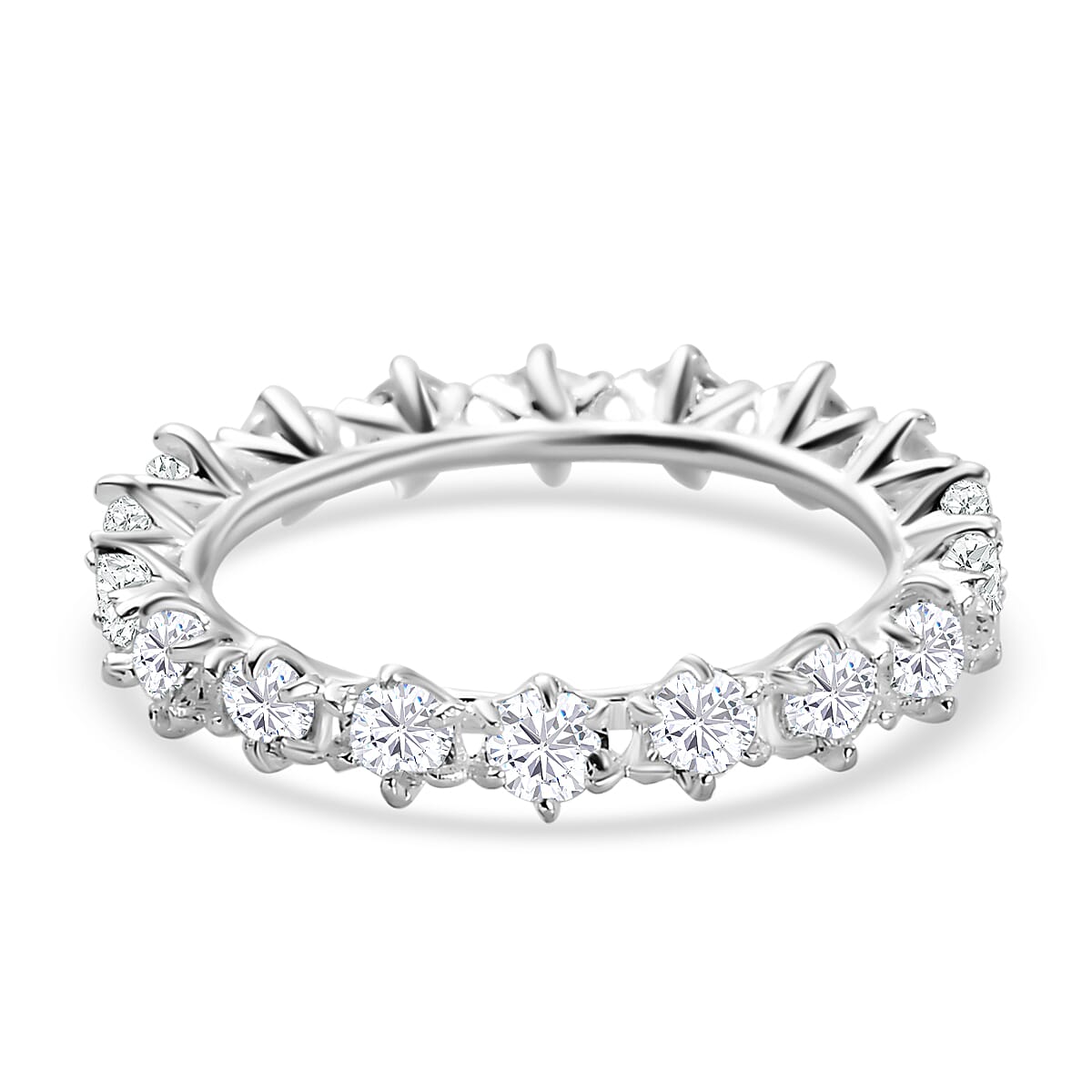 Simulated diamond eternity on sale ring