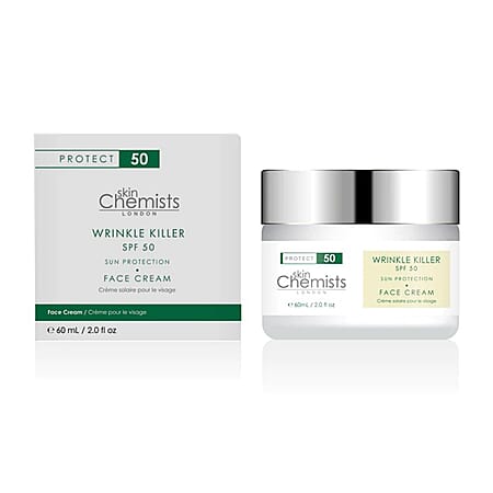 skinChemists- SPF 50 Wrinkle Killer Sun Protection Day Moisturiser - 60ml skinChemists- SPF 50 Wrinkle Killer Sun Protection Day Moisturiser - 60ml