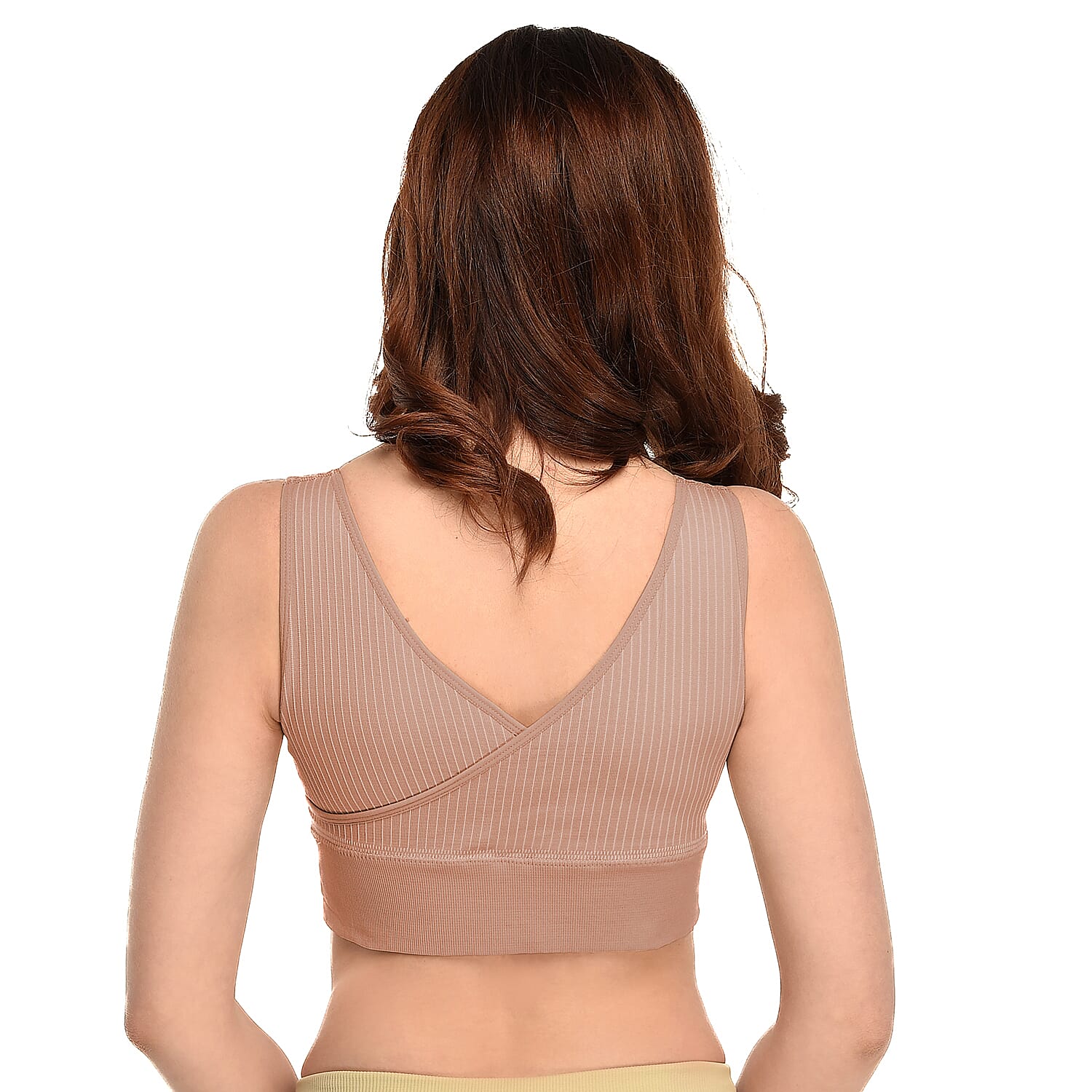 SANKOM SWITZERLAND Patent Organic Cotton Bra for Back Support (Size S, 8-10) - Beige