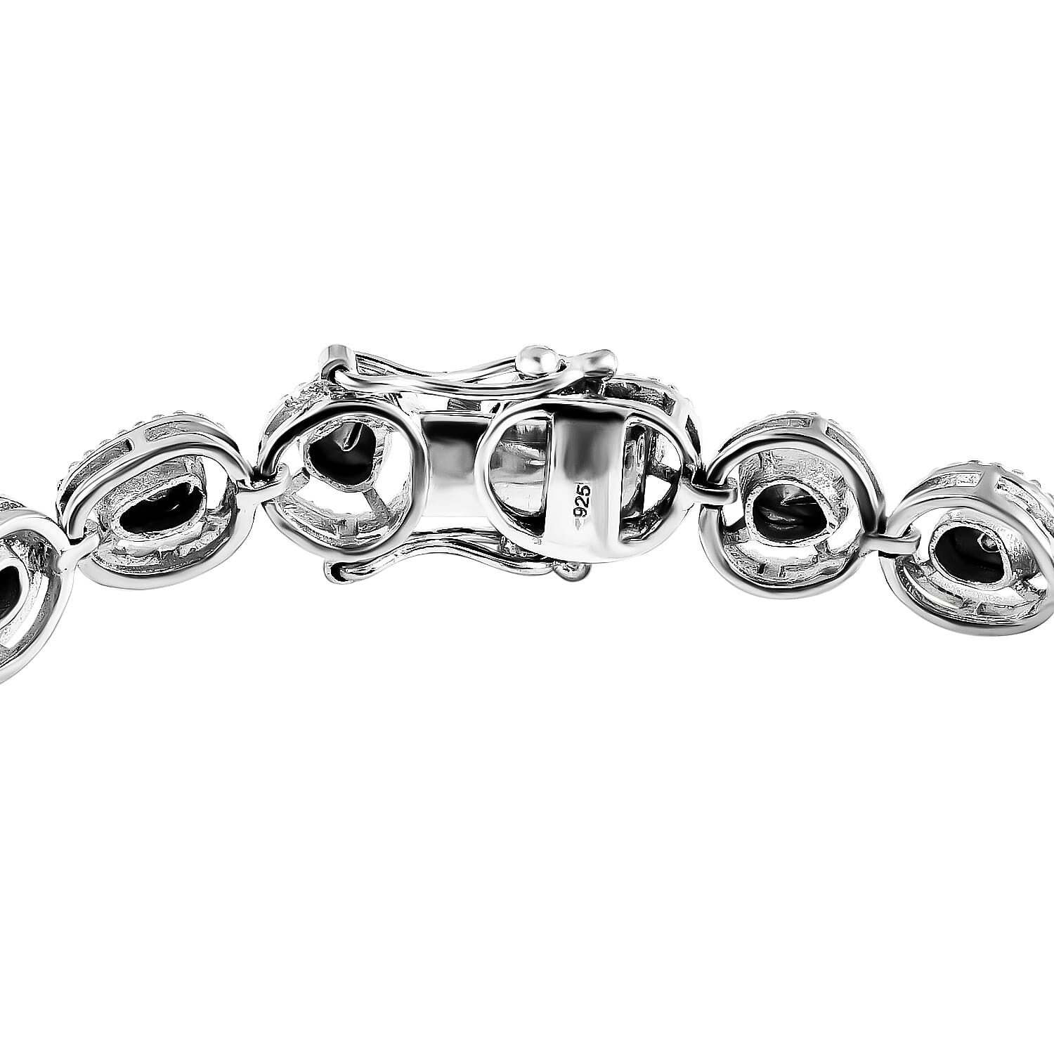 Artisan Crafted Polki Diamond Bracelet (Size - 7) in Platinum Overlay Sterling Silver 1.50 Ct, Silver Wt. 13.73 Gms