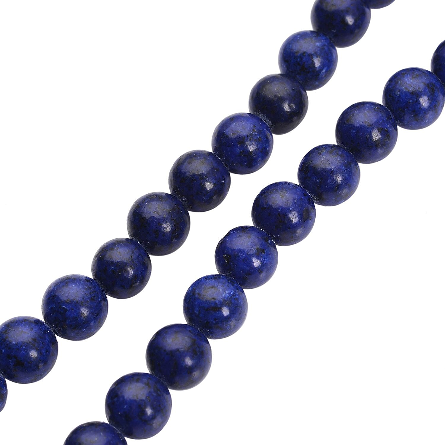 Lapis Lazuli and Dark Blue Colour Austrian Crystal Necklace (Size - 18.5 with 4 inch Extender) in Yellow Gold Tone 230.01 Ct.