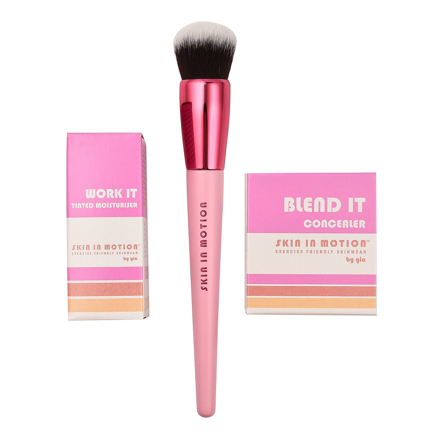 Skin in Motion- All about that Base - Tinted Moisturiser Shade 2 & Blend IT Concealer Shade 2  - (With Free Complexion Brush)