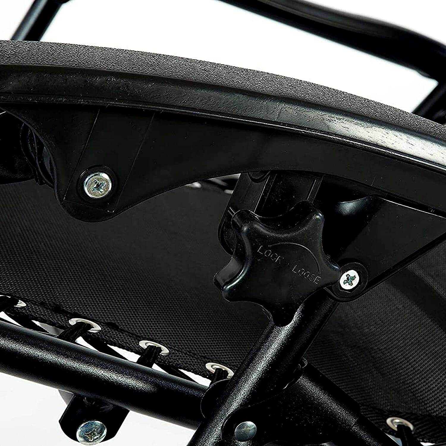 Set of 2 - Heavy Duty Zero Gravity Reclining Garden Chairs with Smart Lock Mechanism and Holding tray