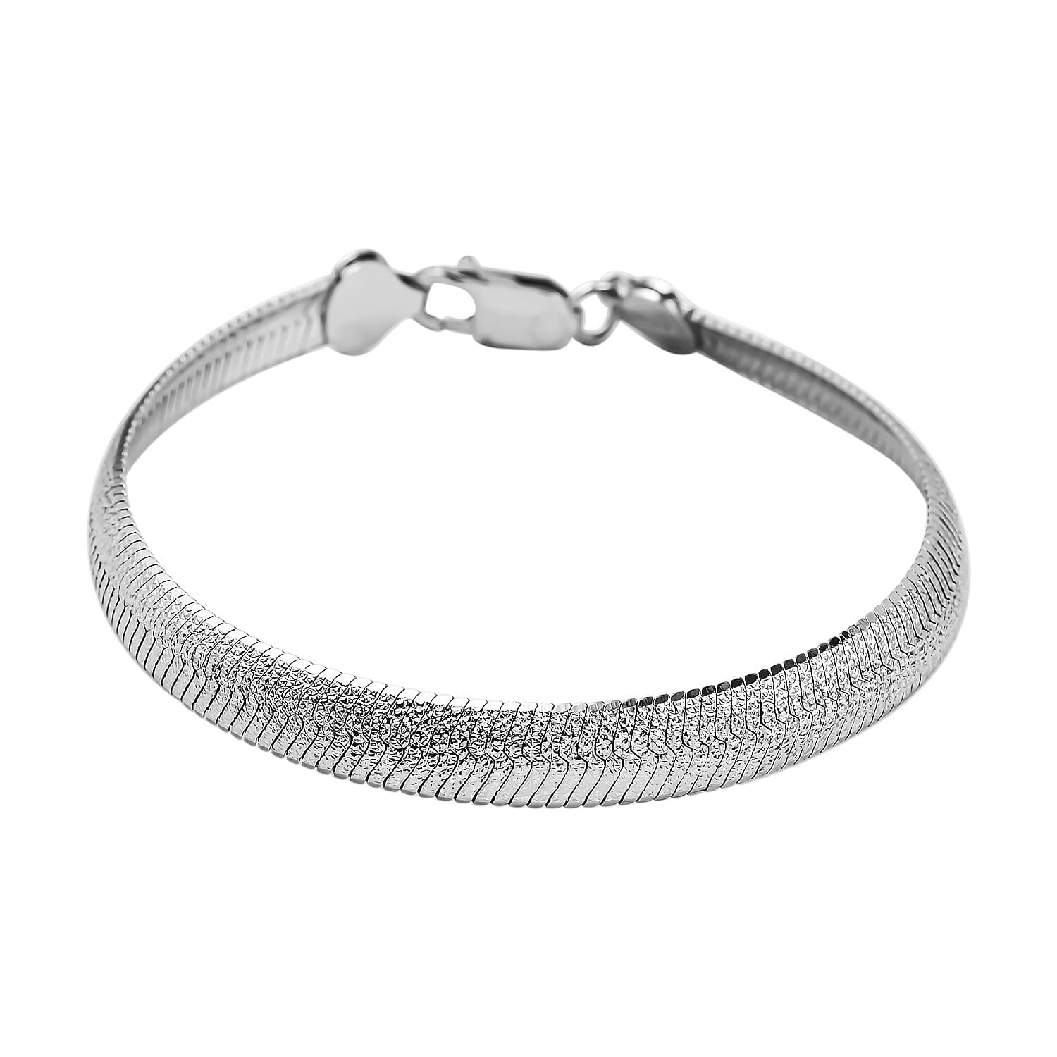 Sterling Silver Braclet (Size - 7 with 1 Inch Extender), Silver Wt. 9.8 Gms