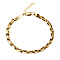 Yellow Gold Sterling Silver Bracelet (Size - 7.5 With 1 Inch Extender )