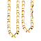  Italian Close Out - Yellow Gold Overlay Sterling Silver Figaro Necklace (Size - 24) With Lobster Clasp, Silver Wt.15.69 Gms