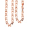 Italian Close Out - Rose Gold Overlay Sterling Silver Figaro Necklace (Size - 24) With Lobster Clasp, Silver Wt. 15.38 Gms