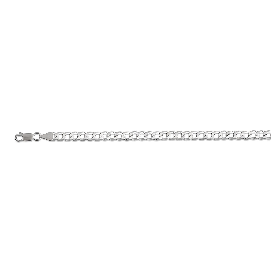 Close Out Deal Sterling Silver Curb Necklace (Size - 24) with Lobster Clasp, Silver Wt. 18.55 Gms