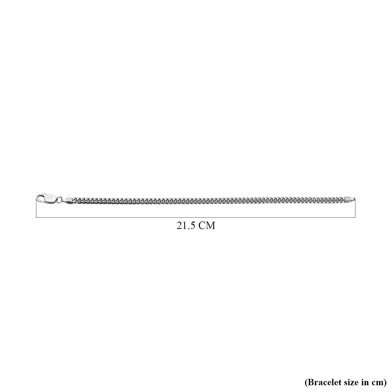 Italian Close Out - Bombe Miami Cuban Bracelet (Size - 8) Silver Wt 9.20 Grams