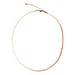 Rose Gold Overlay Sterling Silver Necklace (Size - 16 with 2 inch Extender) with Lobster Clasp, Silver Wt. 5.38 Gms