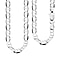 JCK Vegas Close Out- Italian Made Sterling Silver Necklace (Size - 24), Silver Wt. 8.21 Gms