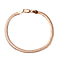 Rose Gold Overlay Sterling Silver Bracelet (Size - 7.5) with Lobster Clasp.