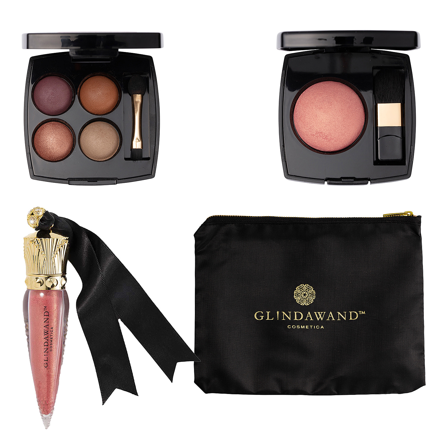 GlindaWand-No-Makeup-Makeup-Look-(1-Magenta-Eye-Palette,-x-Ophelia-Che