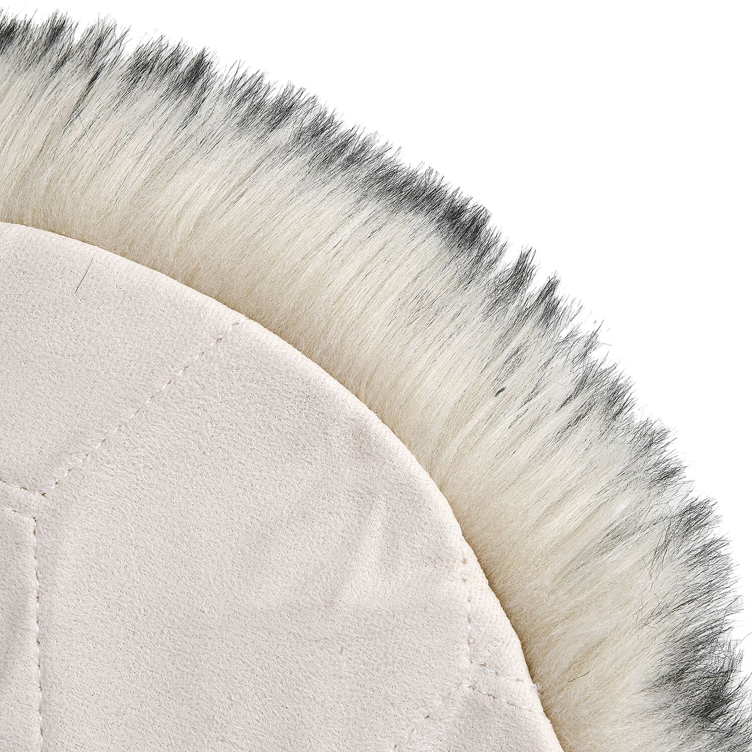 Faux Fur Large Size Rug (Size 180x100 Cm) - Black