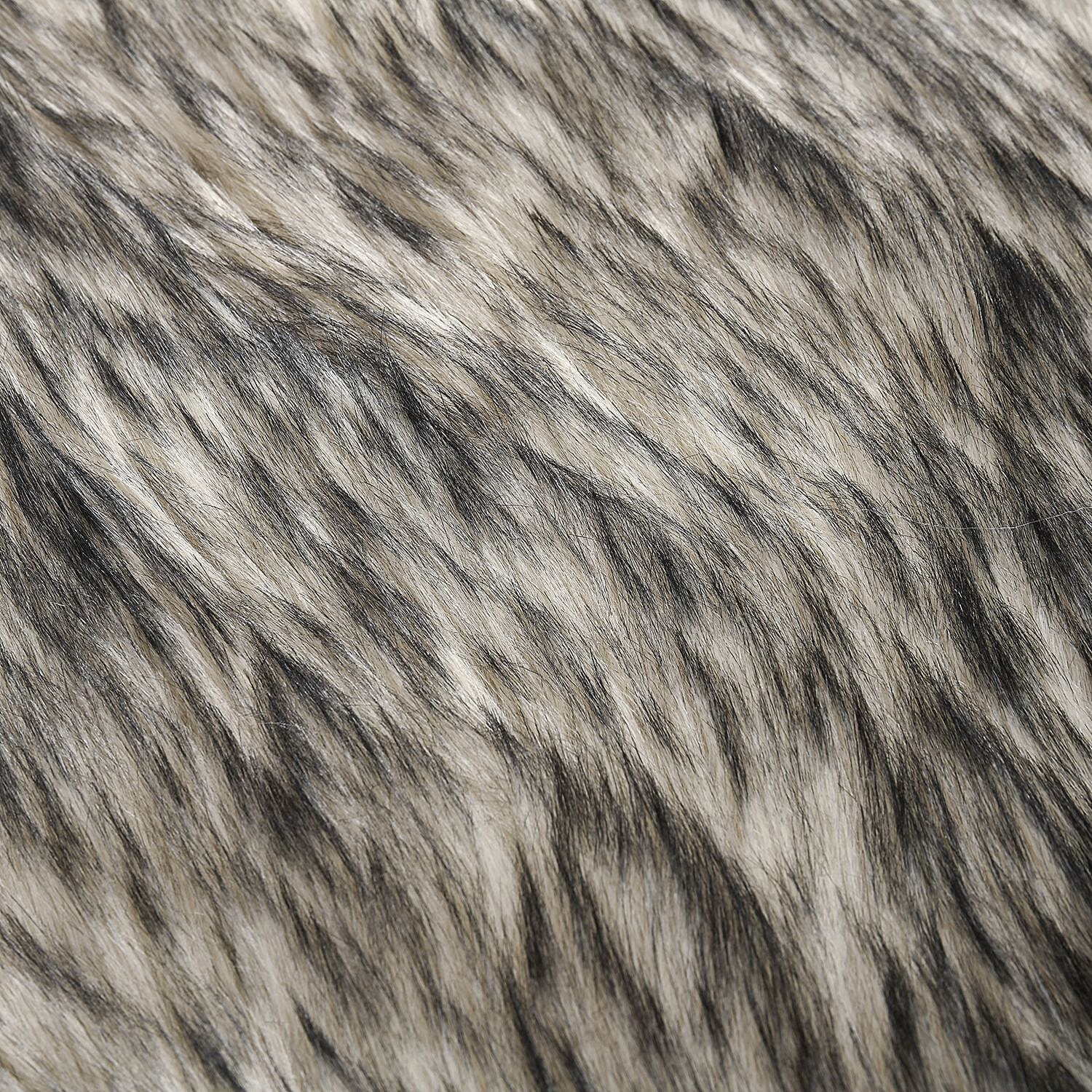 Faux Fur Large Size Rug (Size 180x100 Cm) - Black